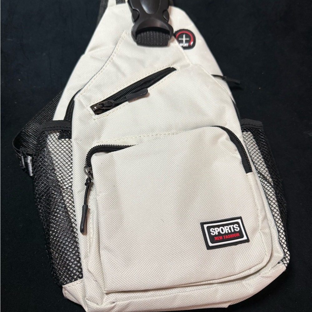 Cream and Black Hybrid Crossbody Bag or Backpack - NEW